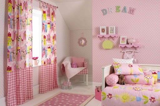 A variety of wallpaper models in different colors made for children rooms